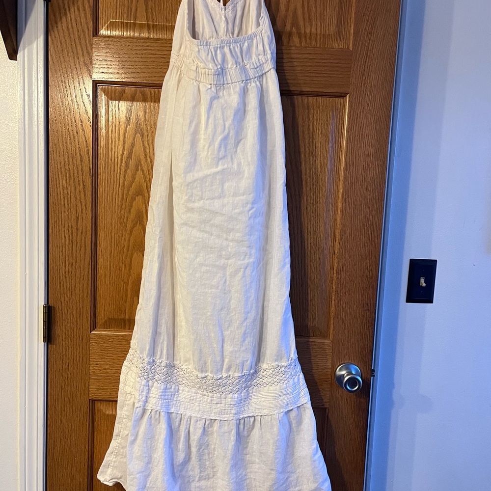 Old Navy White Linen Lacey Dress - Picture 5 of 6